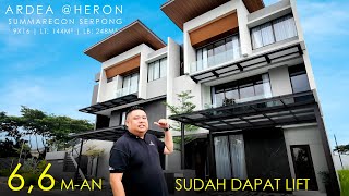 Review Show Unit Cluster ARDEA @Heron Summarecon Serpong 9x16 | Ada Lift & Sudah Menggunakan Marmer