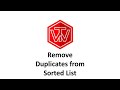 Remove Duplicates from Sorted List | LeetCode 83 | Coding Interview Tutorial