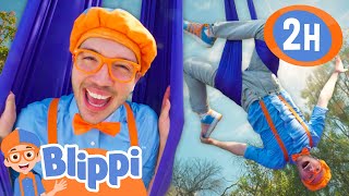 Blippi Hangs Upside Down! | BEST OF BLIPPI TOYS | Educational Videos for Kids