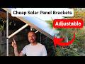 Installing Solar Panel Mounting Brackets With Adjustable Angle