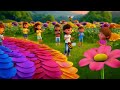 rang birange phool रंग बिरंगे फूल fun hindi nursery rhyme for kids