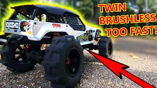 TWIN Engine Crazy FAST RC Car + My Local Shop Tour