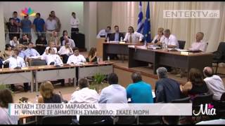 Entertv: Ηλίας Ψινάκης σε Δημοτική Σύμβουλο: «Σκάσε μωρή»