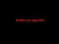 Bubble Sort algorithm with java example
