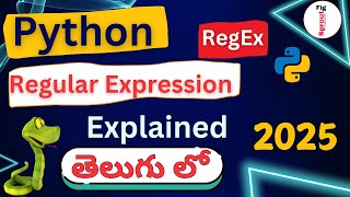 Python RegEx Full Tutorial in Telugu | Learn Search, Match & Replace with Examples