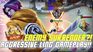 Early Aggression Leads to An Advantage | LING SOLO RANK GAMEPLAY -MLBB