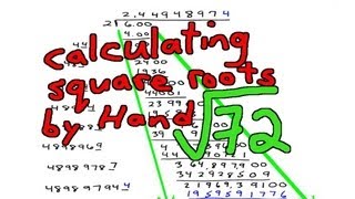 Calculating Square Roots by Hand Example 2: (72)^(1/2)