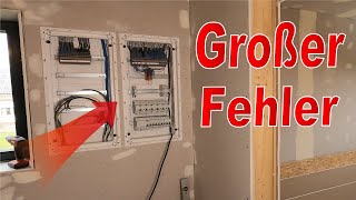 Unterverteilung Fehler beim Einbau 🤔😊 Freunde des Stroms 💡