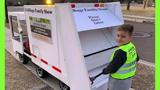 Valentine's Day Trash Pick Up | Garbage Truck Video For Kids