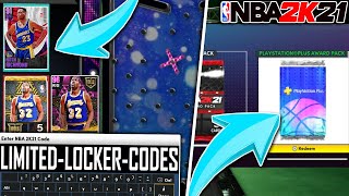 FREE *LIMITED* LOCKER CODES + OPENING UP PLAYSTATION PRIZE PACKS! (NBA 2K21 MyTEAM)
