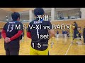 【ソフトバレー】ソフトバレーボール交流大会in盛岡 予選 m.s.v xⅠ vs bad s フル