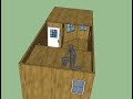 12x30 deluxe lofted barn cabin sketchup model