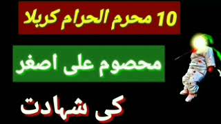 Shahadat E Masoom Ali Asghar | Tareekh E Karbala | हजरत अली असगरी की शहादत By Naeem Khan Advocate.