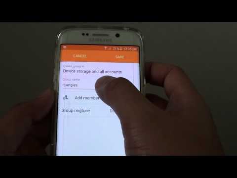 Samsung Galaxy S6 Edge: How to Create or Remove Contact Group Samsung Galaxy S6 Edge: How to Create or Remove Contact Group