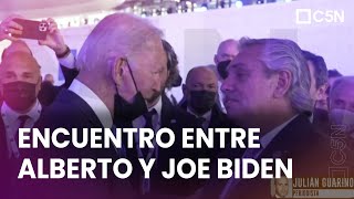 JOE BIDEN Y ALBERTO FERNÁNDEZ EN EL G20