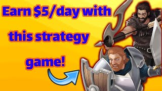 new play to earn strategy game! Knights of Cathena! Earn up to $5/day!