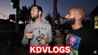 Hampton Brandon meets Fousey tube outside No Jumper studio