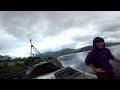 climbing abandoned shipwreck in scotland