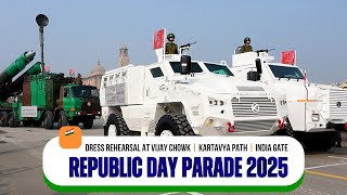 Republic Day Parade 2025 Dress Rehearsal At Vijay Chowk, Kartavya Path and India Gate