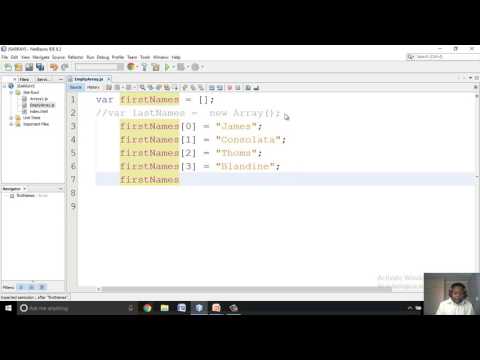 CREATING AN EMPTY ARRAY CREATING AN EMPTY ARRAY