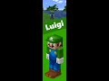 Minecraft Super Mario, Luigi (3D skin Java) #SuperMario
