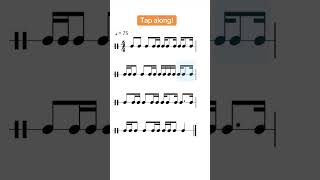 Rhythm tap along #rhythm #sightreading #musiclessons