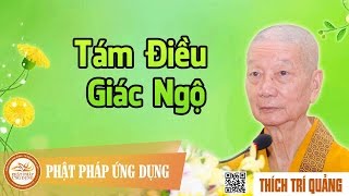 Tám Điều Giác Ngộ - Pháp Thoại Thầy Thích Trí Quảng