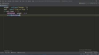 How to make weight converter using python(Program shown)