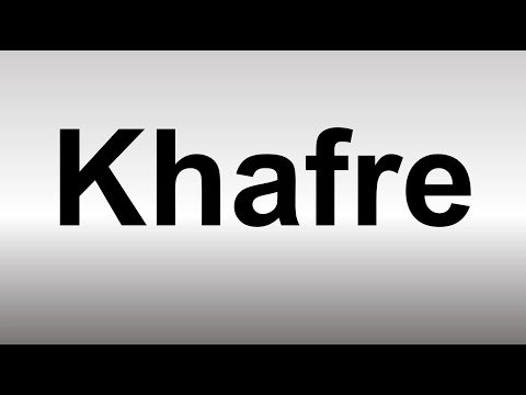 What does the name Khafre mean?