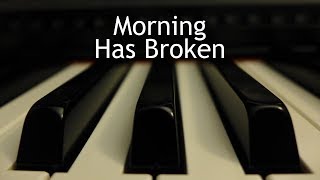 Morning Has Broken - piano instrumental cover with lyrics