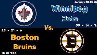 Winnipeg Jets vs Boston Bruins | January 30, 2025 | All Goals