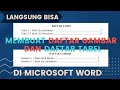 CARA MEMBUAT DAFTAR GAMBAR DAN DAFTAR TABEL OTOMATIS DI MICROSOFT WORD