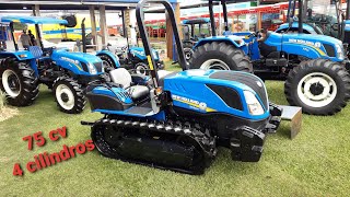 NEW HOLLAND TK 4.80 N 75 cv Esteira de Borracha único na categoria no Brasil Show Rural 2020