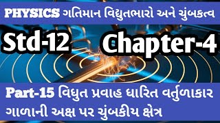 std 12 physics chapter 4 ingujaratimedium||part15||વિદ્યુતપ્રવાહ ધારિત રીંગની અક્ષ પર ચુંબકીયક્ષેત્ર