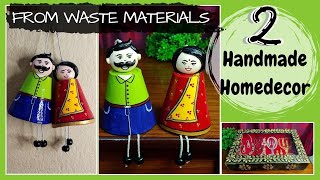 2 Homedecor Ideas with Waste Materials | Best Out of Waste