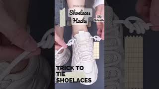 Best and beautiful way to tie shoelaces / shoes lace style hacks #shorts