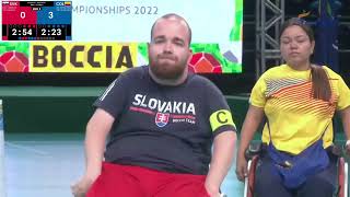 World Boccia Championships 13.12.2022. Final SLOVAKIA vs. COLOMBIA (BC4)