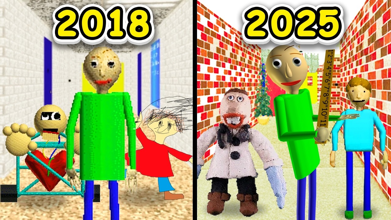 Every Huge Baldi Update Youtube