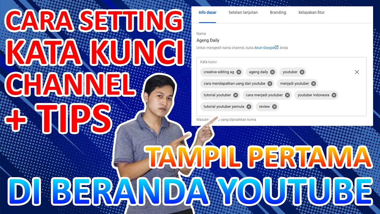 CARA Membuat KATA KUNCI CHANNEL YOUTUBE & TIPS Agar Mudah Ditemukan ...