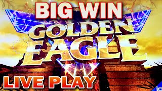 *NEW SLOT* LIVE PLAY | MAX BET GOLDEN EAGLE SLOT MACHINE BIG WIN igt slots