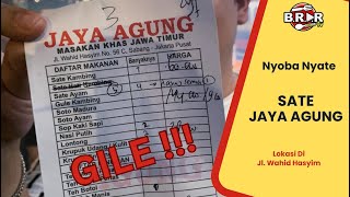 Makan Malem di Pinggir Jalan Wahid Hasyim - Sate Jaya Agung Lamongan