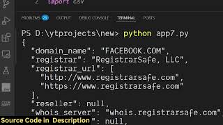 Python 3 python-whois Library to Get WHOIS Info of Domain Name in Terminal