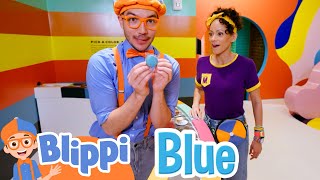 Blippi \u0026 Meekah Explore the Color Factory Museum! | Blippi's Colorful Fun! | Blippi Adventures