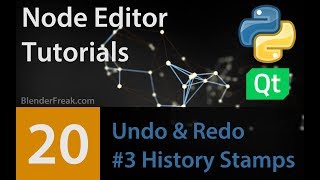 Node Editor Tutorial 20: Undo & Redo #3 - History Stamps
