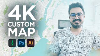 How To Download Custom 4K Maps and Make Vector, using Photoshop and Illustrator | Snazzymaps