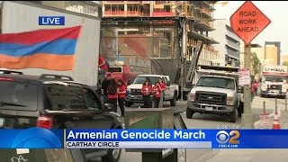 Thousands Turn Out In Hollywood To Mark 102nd Anniversary Of The Armenian Genocide