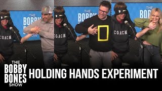 Lunchbox Tries To Guess Whose Hand He's Holding In This Experiment