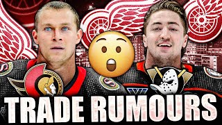 Detroit Red Wings TARGETING JAKOB CHYCHRUN & FRANK VATRANO? Senators, Ducks Trade Rumours