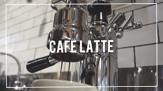 【cafe latte】家庭用マシーンでラテアート｜cafe vlog ☕️