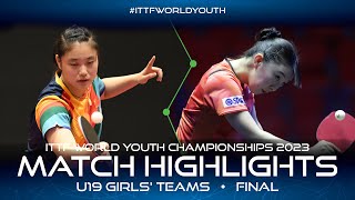 Xu Yi vs Haruna Ojio | U19 Girls' Teams Final | ITTF World Youth Championships 2023